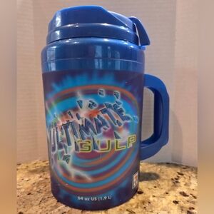 7-Eleven Ultimate Gulp 64oz ThermoServ Insulated Mug Blue 2007 Xtreme Graphics